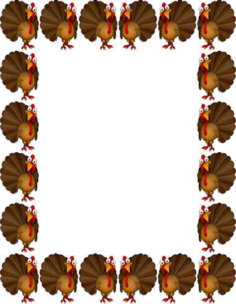 free thanksgiving border clip art|turkey border clip art.